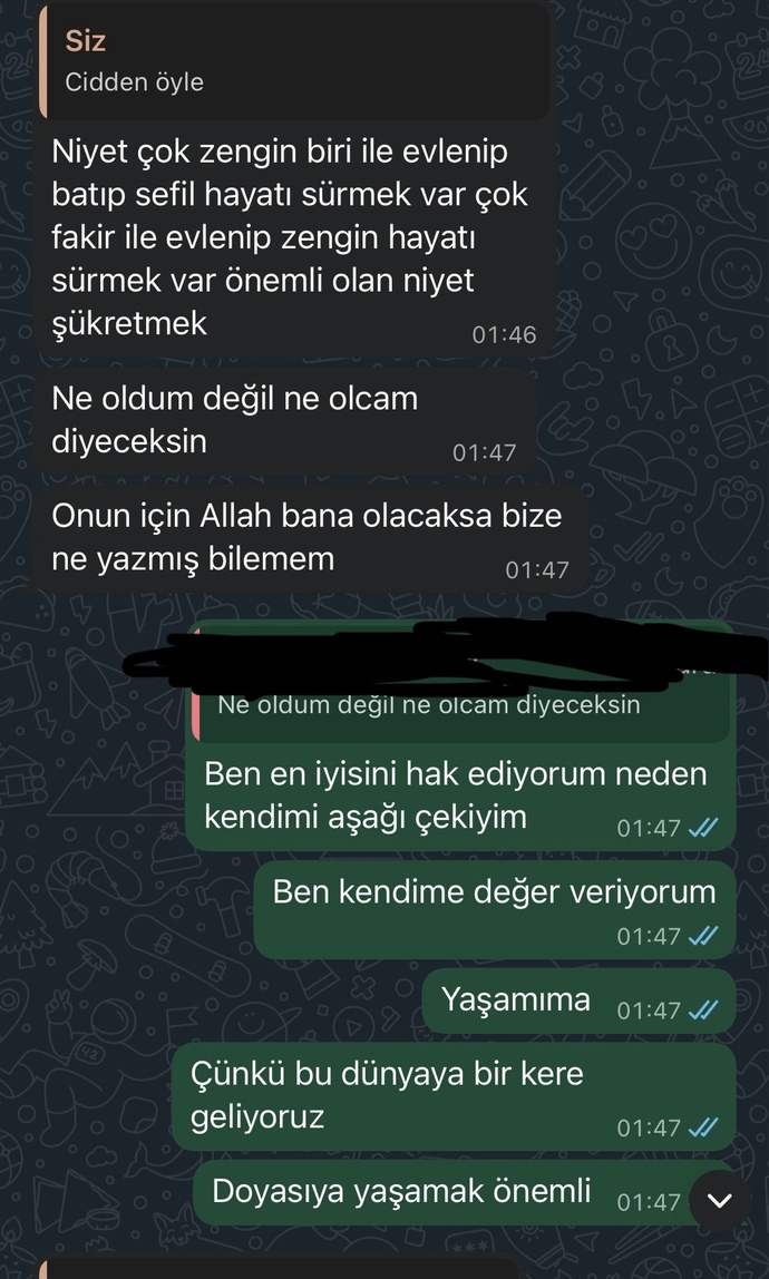 Maddi durumu kötü olan bir sürü harç borç altında olan biriyle gelecek düşünür müydünüz?