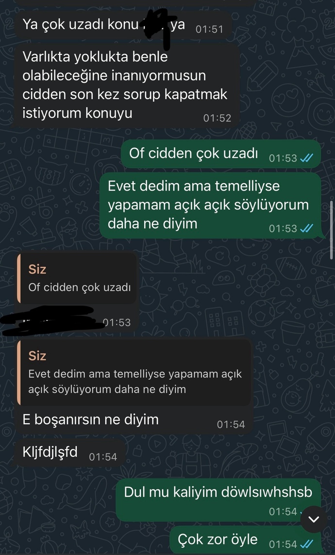Maddi durumu kötü olan bir sürü harç borç altında olan biriyle gelecek düşünür müydünüz?