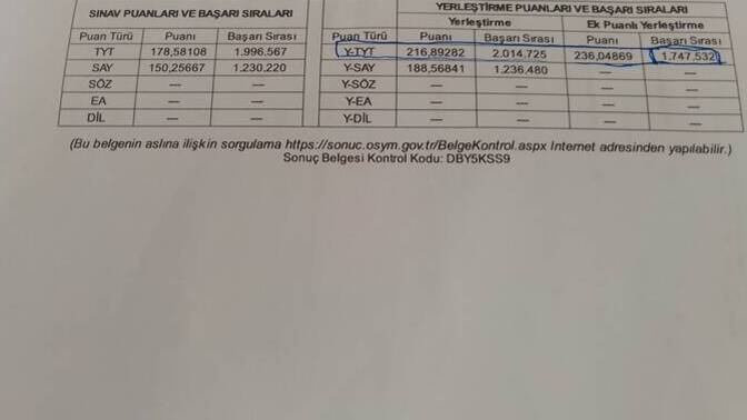 Kardeşimin sıralaması böyle 2 yıllık bölümler tutuyor sizce tekrardan mezuna kalmalı mı?