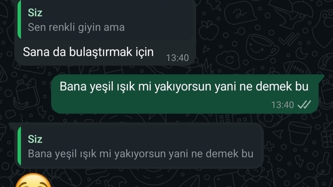 Bu konuşmada hanımefendi yeşil ışık yakmış mı?