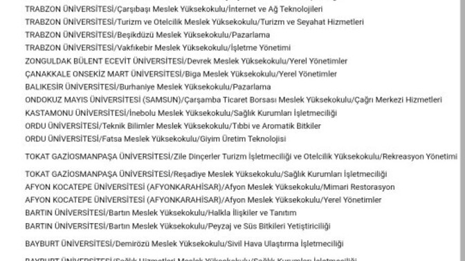 Tercihlerim nasıl?