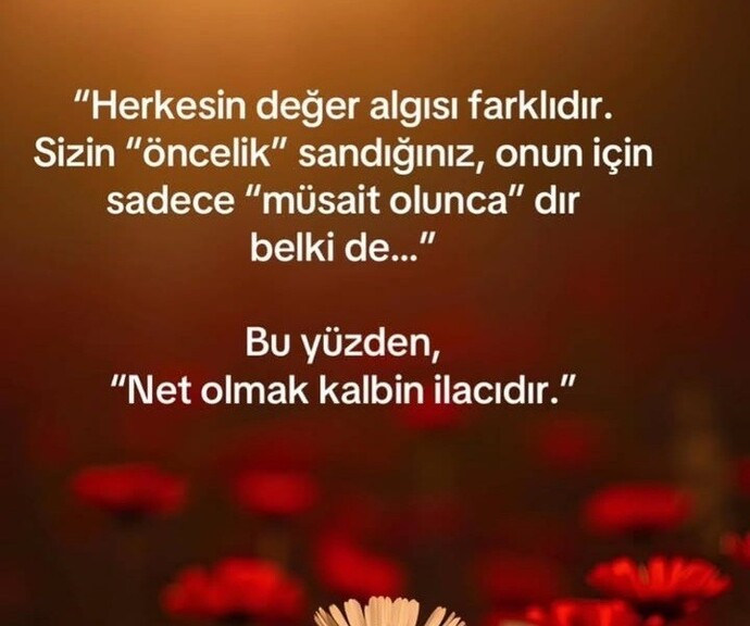 Herkesin değer algısı farklımıdır?
