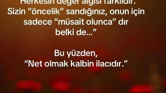 Herkesin değer algısı farklımıdır?