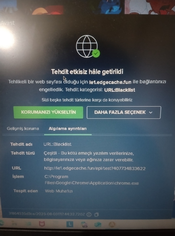 Bu uyarının kaynağı nedir?