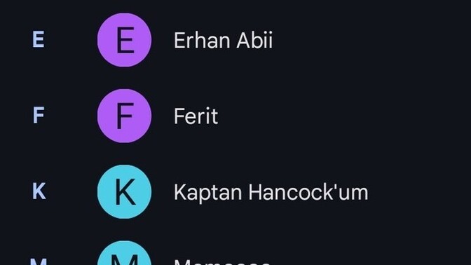 Telefon rehberinde kaç numara var?