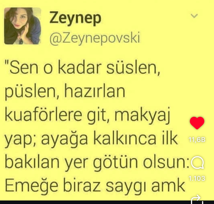 Boşuna hazırlanıyoruz. Erkekler gibi giyin, çık. 🤣🤣