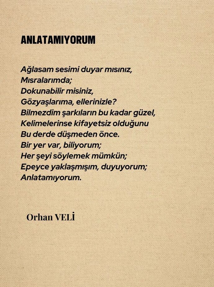 Sevdiğiniz şiirleri paylaşır mısınız?
