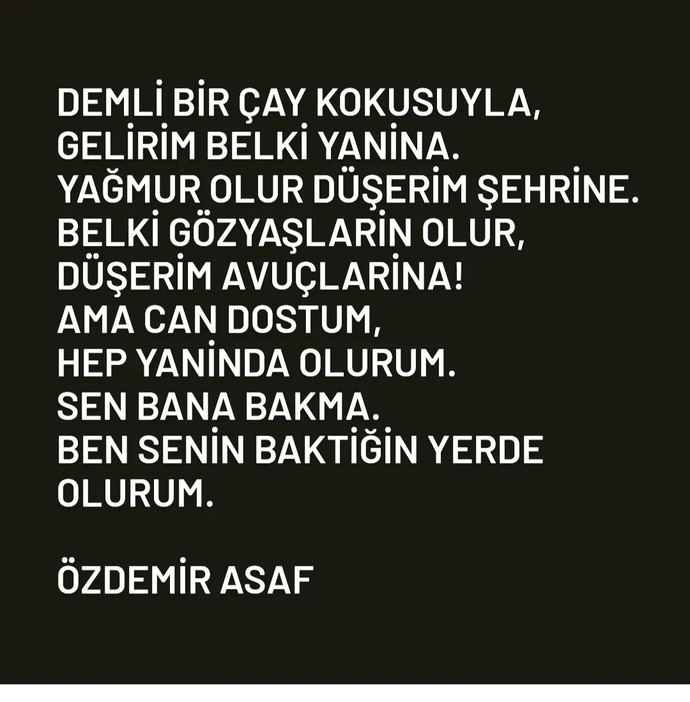 Sevdiğiniz şiirleri paylaşır mısınız?