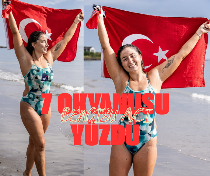 Bengisu Avcı Oceans Seven parkurunu yüzen ilk Türk