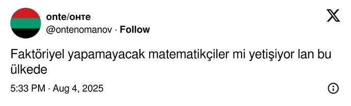 ODTÜ matematik mezunu yarışmacının faktöriyelle alakalı soruya iki joker harcadığı hayat bize neler yapmaz?