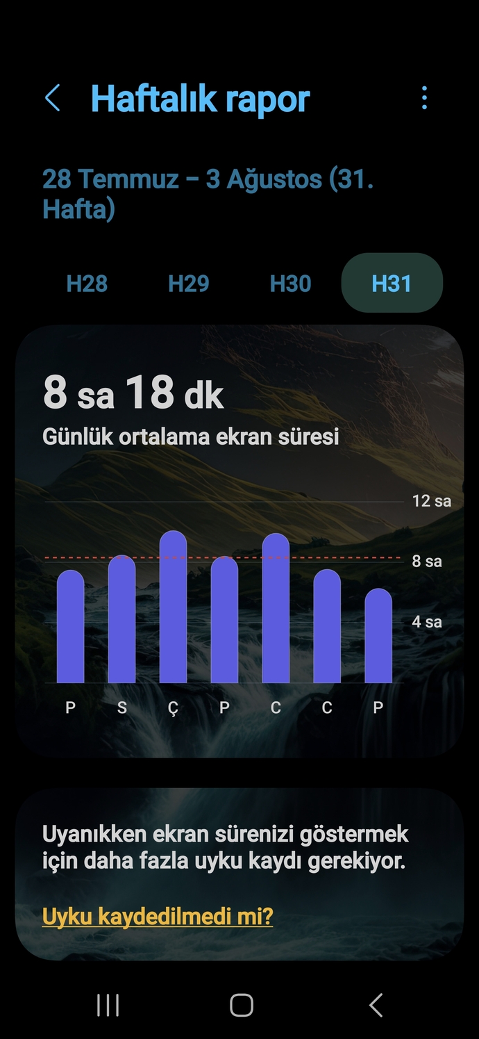 Ortalama ekran süreniz ne kadar?