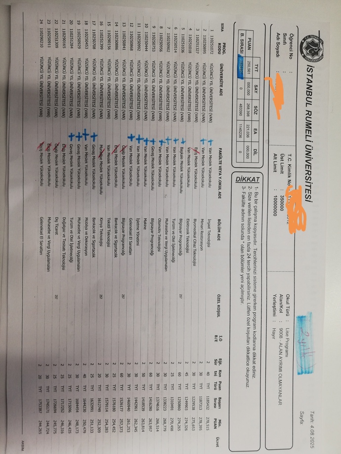 Sizce bu bölümlerden hangisini tercih etsem benim için daha iyi olur?