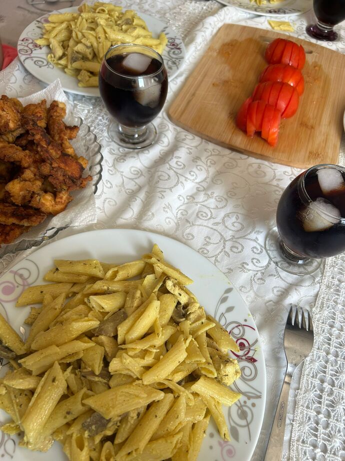 Kremalı makarnanın delisiyim