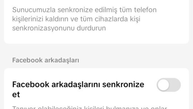 Tiktok kişilere erişimi kapattım ayarlardanda kapattım ama yine kişilerinizden diye çıkıyor birinr baktığımda yaptığım dogru mu?