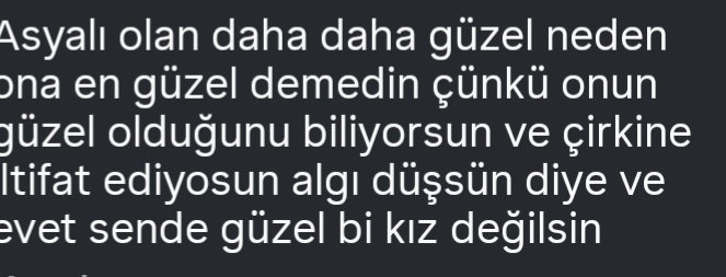 İnstada birkaç kızı güzelliğine göre sıraladım diye böyle bir yorum geldi napacağım?