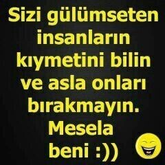 Sizi gülümseten insanlar var mı?