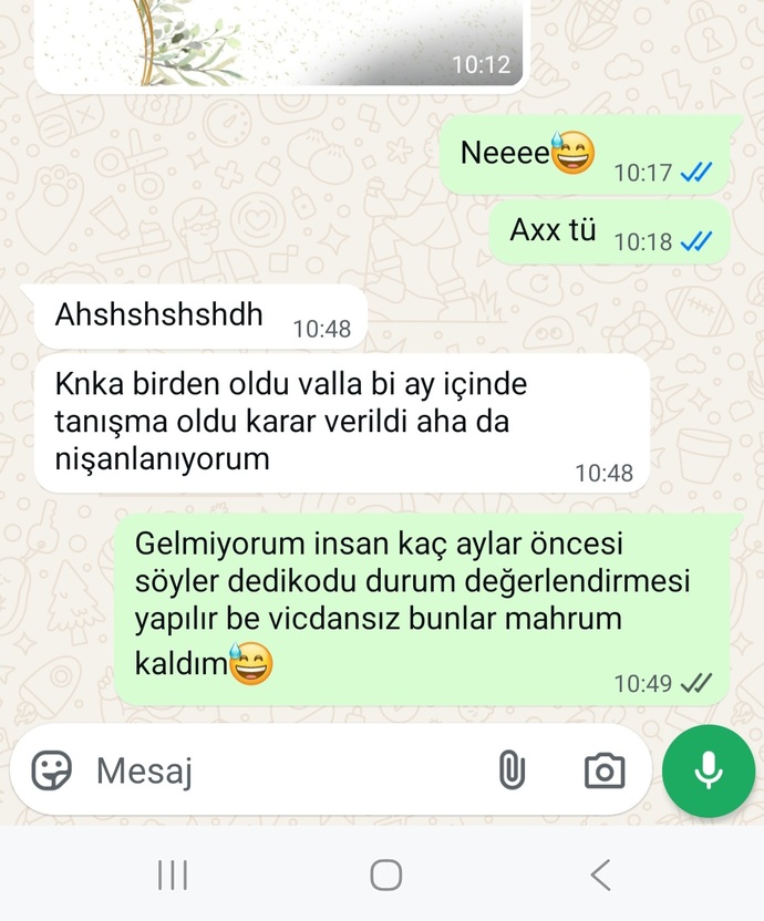 Arkadaşınız size aniden davetiye atsa gider miydiniz?