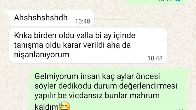 Arkadaşınız size aniden davetiye atsa gider miydiniz?