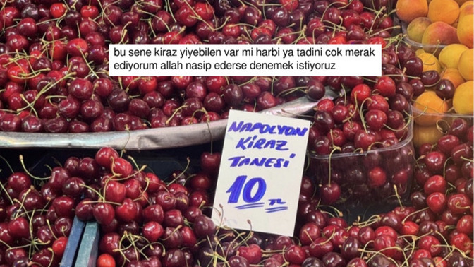 Temmuz ayının zam şampiyonu kiraz oldu 🍒 Bu yaz kiraz yiyebilen zengolar var mı aranızda?