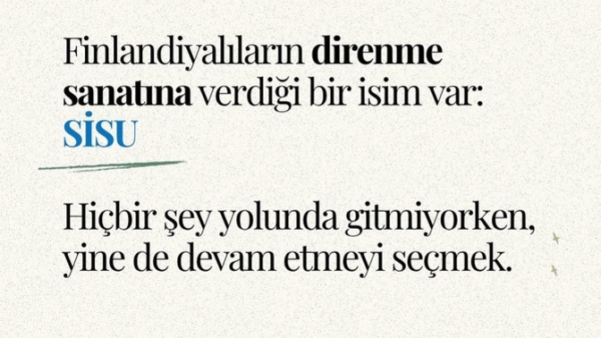 Finlandiyalıların başarıp bizim toplum olarak başaramadığımız şey ne sizce?