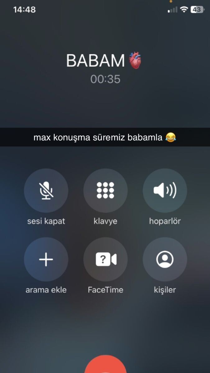 Gerçekten babanızla kaç dakika ya da  saat konuşuyorsunuz?