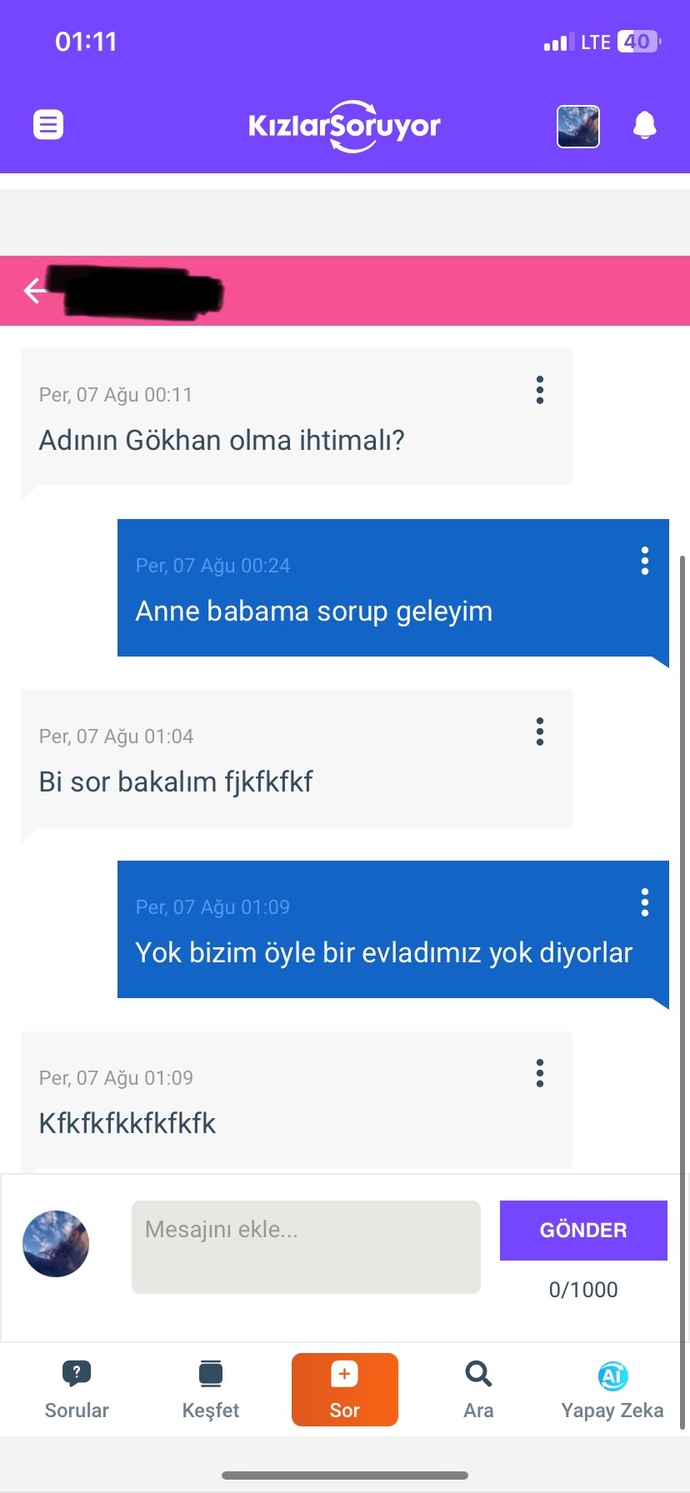 Sizin isminiz nedir?