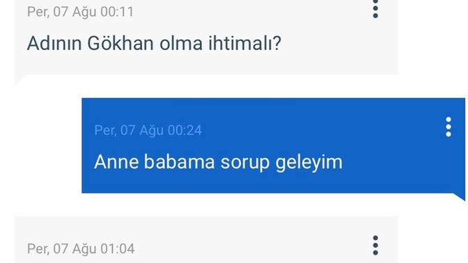 Sizin isminiz nedir?