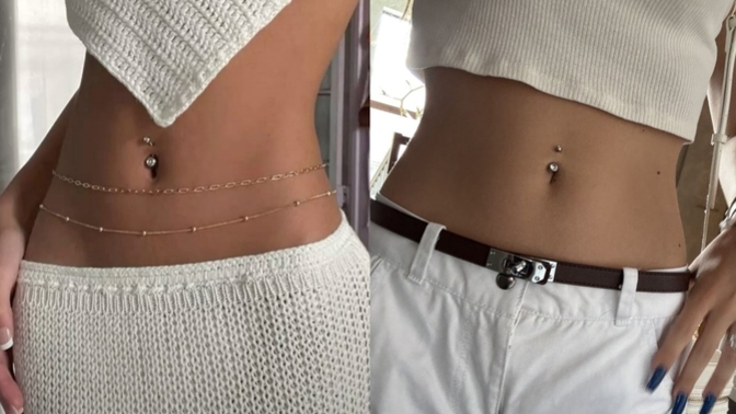 Sizce göbek piercingi hoş duruyor mu?