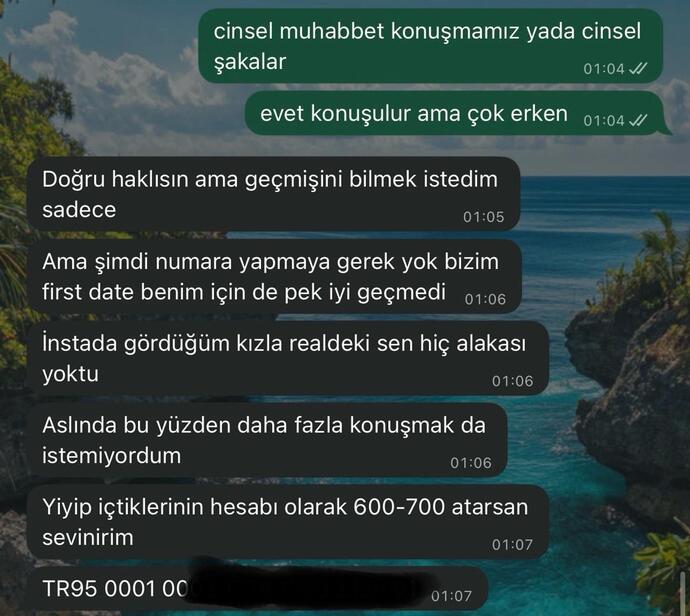 Erkeklerin ne düşündüğünü merak ediyorum. Ismarladıklarının parası istenir mi?