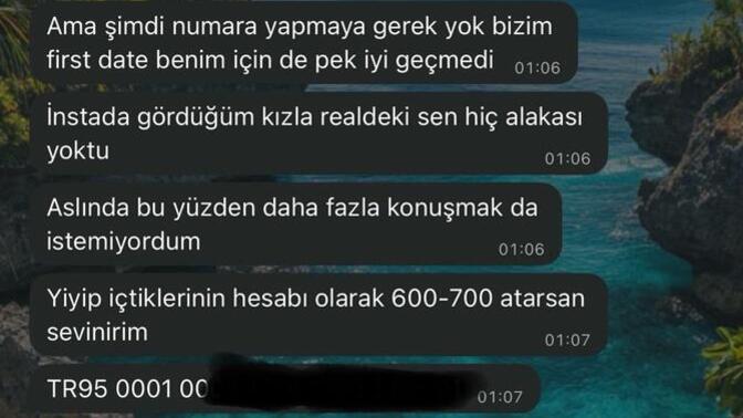 Erkeklerin ne düşündüğünü merak ediyorum. Ismarladıklarının parası istenir mi?
