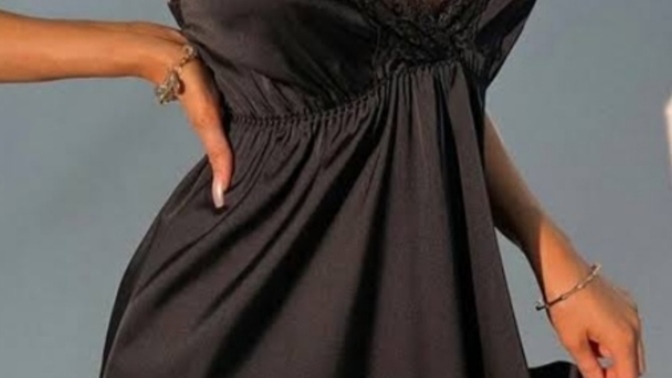 Siyah saten gecelik cinsellikte size neyi çağrıştırıyor 🖤 ?