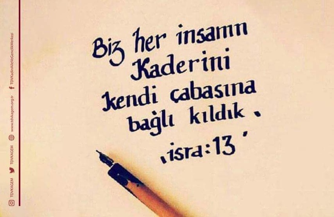 Herkese bir ayet-i kerime günü yapalım mı?