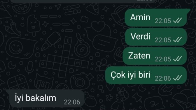 Arkadaşlar hayır geceler diliyorum?