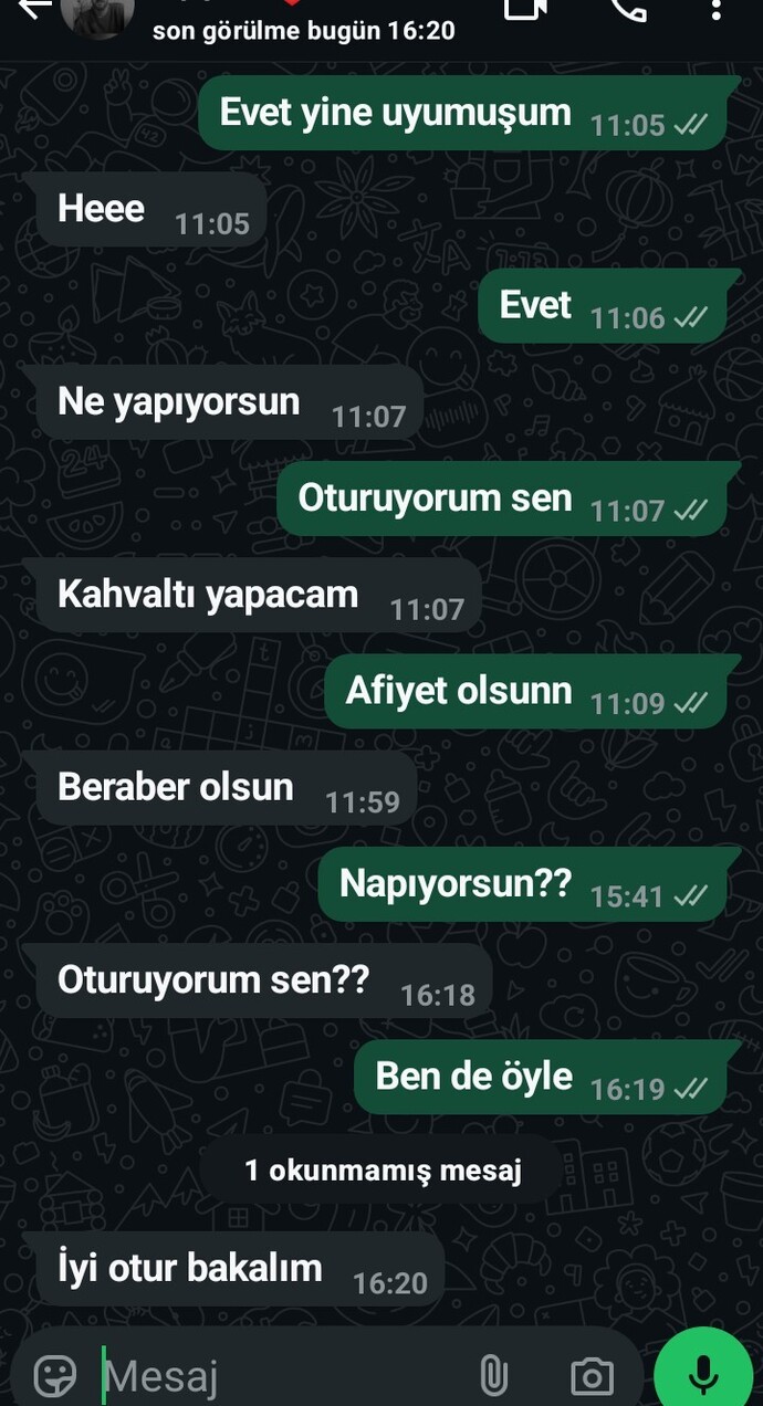Bitti bitecek ilişkinin mesajları böyle mi olur?