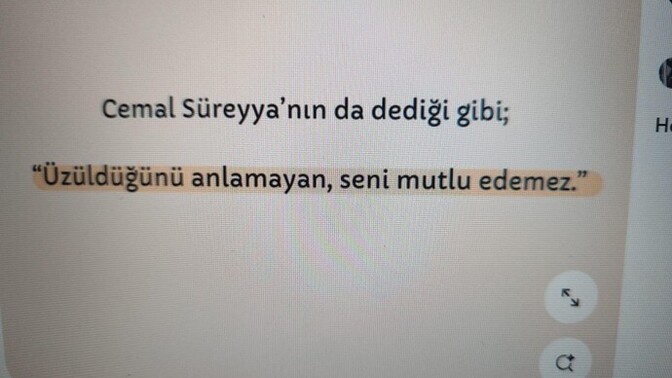 Üzüldüğünüzü anlayan var mı?