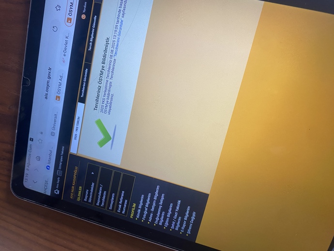 Tercihlerinizi yaptınız mııı?