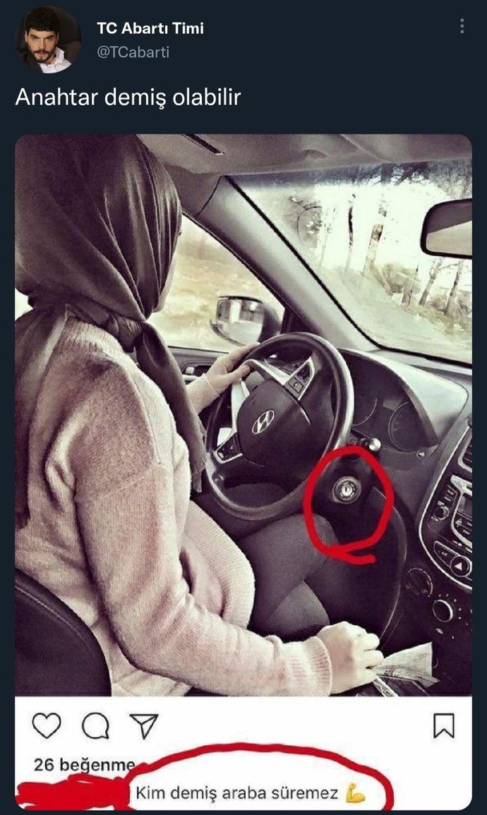 Araba sürmesini bilmeyen sevgiliden olur mu?