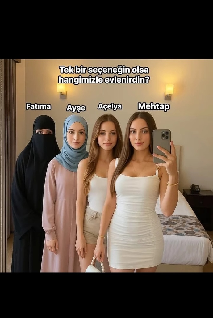 Beyler tek bir seçeneğiniz olsa hangi kızla evlenirdinizz 😜😀❤️?