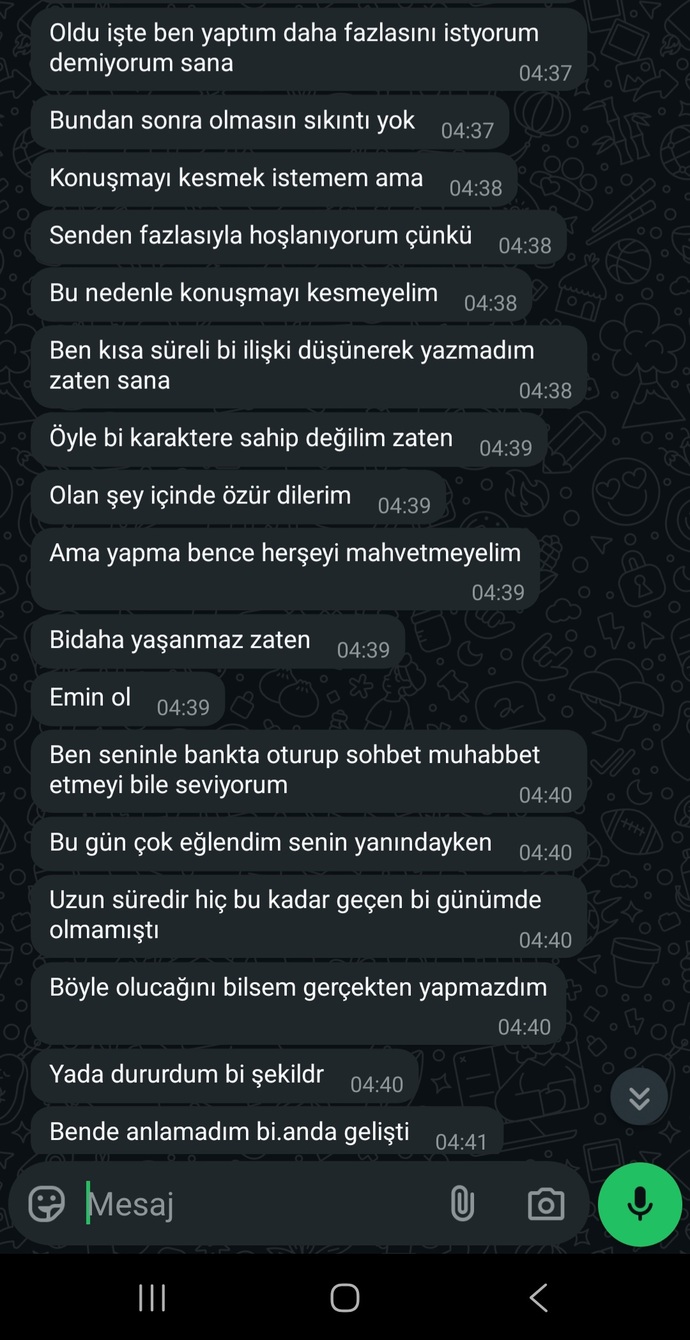 Cinsellik yaşadık diye bitirmeli miyim?