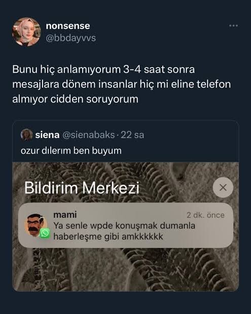Mesajına görüldü atan kişiye tekrar yazar mısın?
