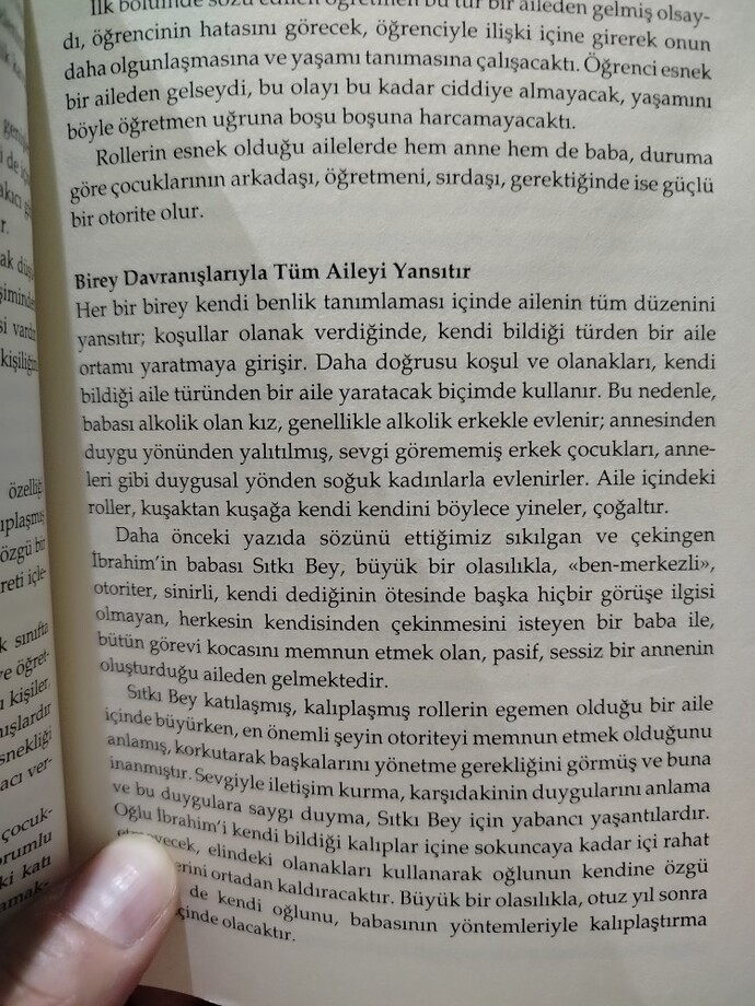Kitaptaki bu 2 kısma katılıyor musunuz? Katılıyorsanız neden, katılmıyorsanız neden?
