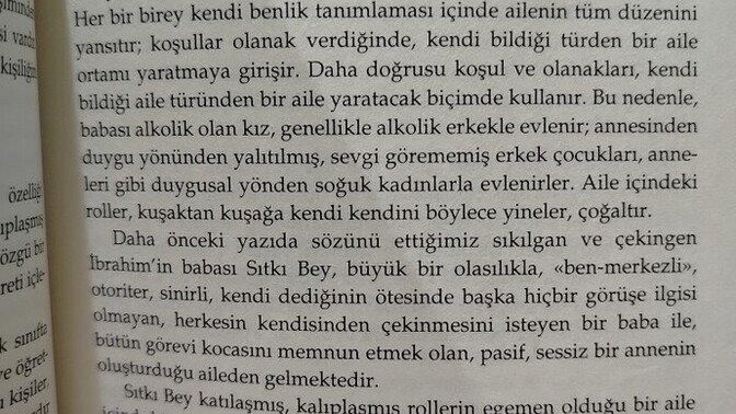 Kitaptaki bu 2 kısma katılıyor musunuz? Katılıyorsanız neden, katılmıyorsanız neden?