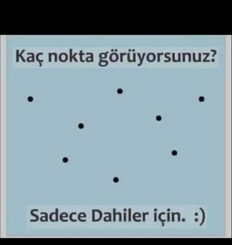 Kaç nokta görüyorsunuz?