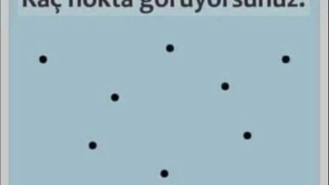 Kaç nokta görüyorsunuz?