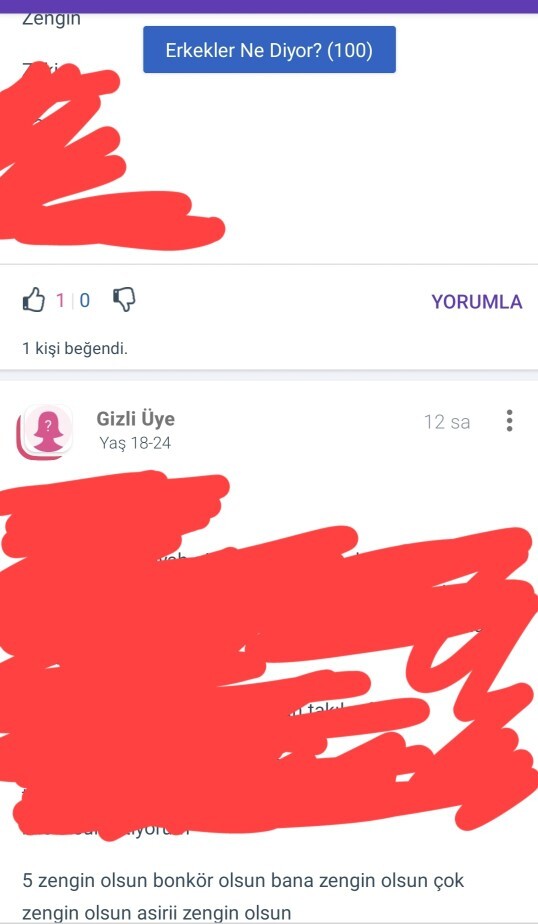 Kızların hepsi zengin erkek istiyor?