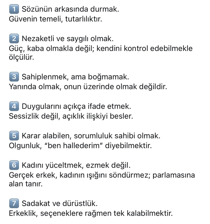 Erkeklere yakışan ve yakışmayan davranışlar sınıflandırılmış bir yazı da sizce doğru yanlar var mı?