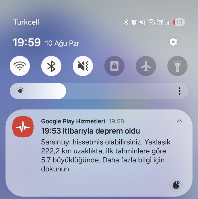 Depremi hisseden oldu mu?