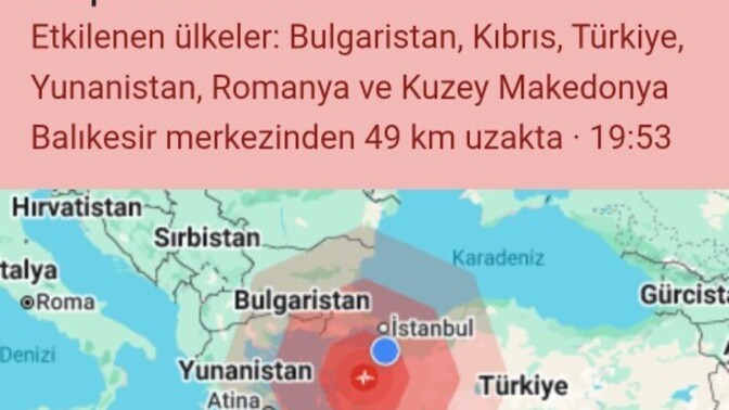 Balıkesir merkezli 6.2 büyüklüğündeki deprem çevre illerde de hissedildi, siz de hissettiniz mi?