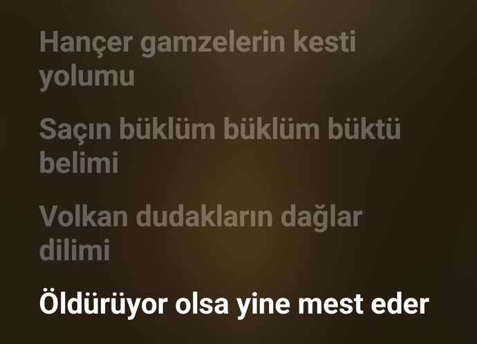 Duyduğunda boğazında düğüm yapan bir şarkı sözü var mı?