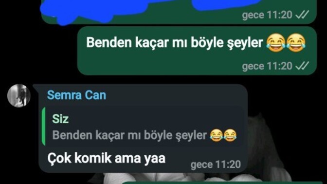 Son kiminle yazıştınız canolar?